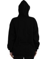 Balenciaga Black Cotton Logo Hooded Pullover Sweatshirt Sweater - Image 4