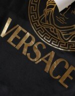 Versace Black Medusa Print Cotton HoodiePullover Sweatshirt Sweater - Image 4