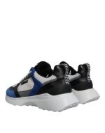 Versace Multicolor Canvas Quad Fabric Medusa Low Top Sneakers Shoes - Image 4