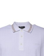 Versace White Viscose Collared Men Polo Short Sleeves T-shirt - Image 3