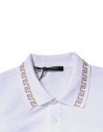 Versace White Viscose Collared Men Polo Short Sleeves T-shirt - Image 6