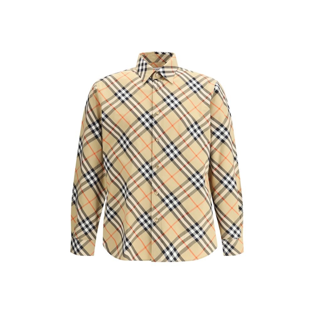 5381102-1.jpeg Burberry Beige Cotton Pattern Shirt - Image 1