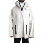 Bottega Veneta White Leather Men Waterproof Jacket Blouson - Image 2