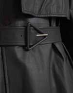 Bottega Veneta Black Leather Men Waterproof Trenchcoat Jacket - Image 8