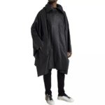 Bottega Veneta Black Leather Hooded Men Trenchcoat Jacket - Image 5
