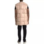 Bottega Veneta Beige Quilted Sleeveless Calf Leather Jacket - Image 3