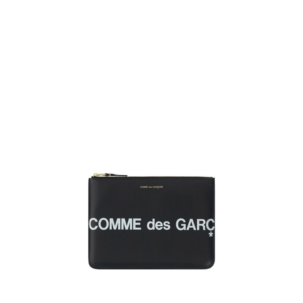 6137196.jpeg Comme Des Garçons Black Calf Leather Bos Taurus Wallet - Image 1