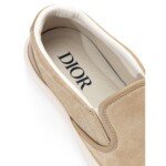 Dior Beige Leather Slip-On Loafers - Image 5