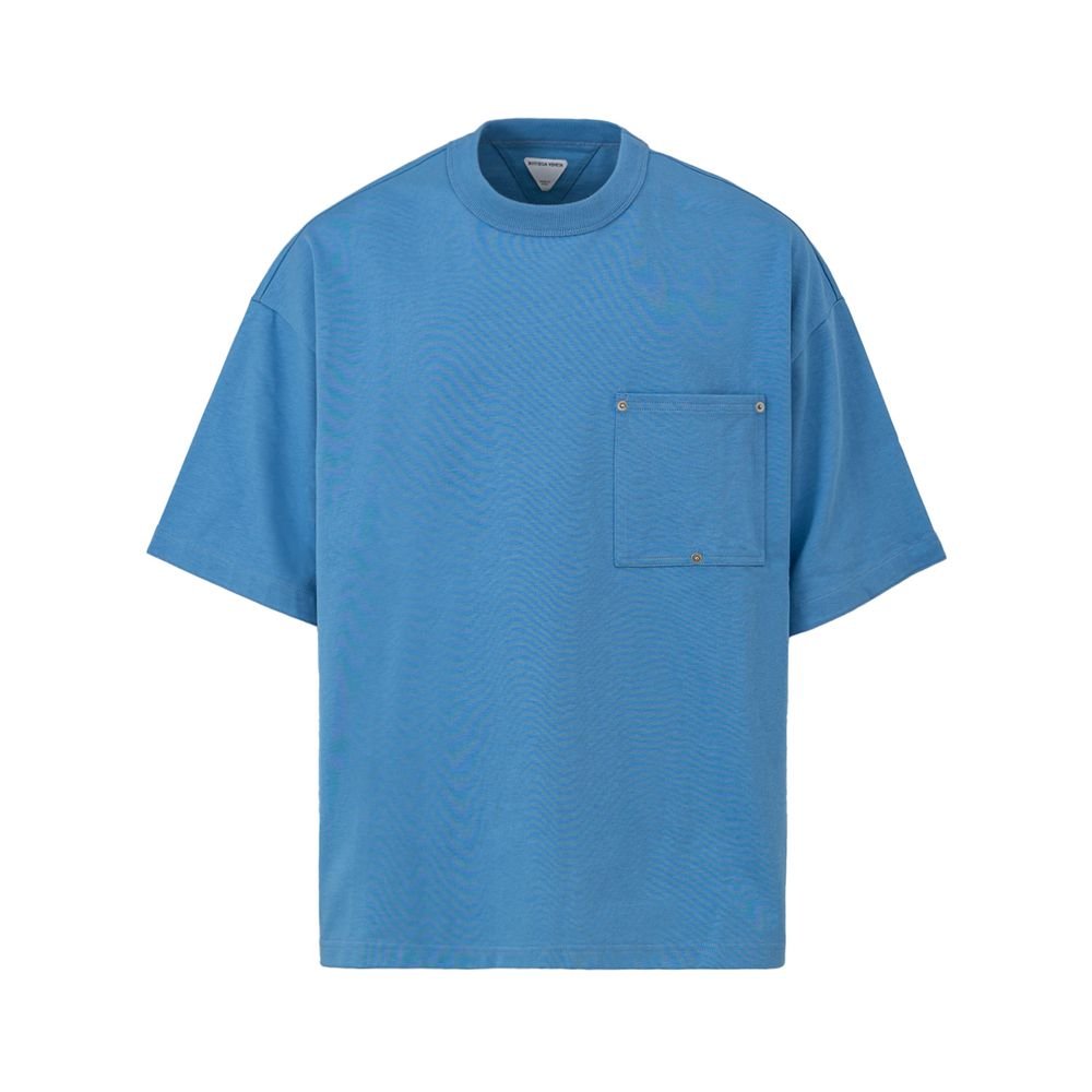 6328358.jpeg Bottega Veneta Blue Cotton T-Shirt - Image 1