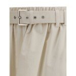 Brunello Cucinelli Cream Wide Long Skirt - Image 3