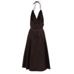 Bottega Veneta Brown Cotton Long Dress - Image 2