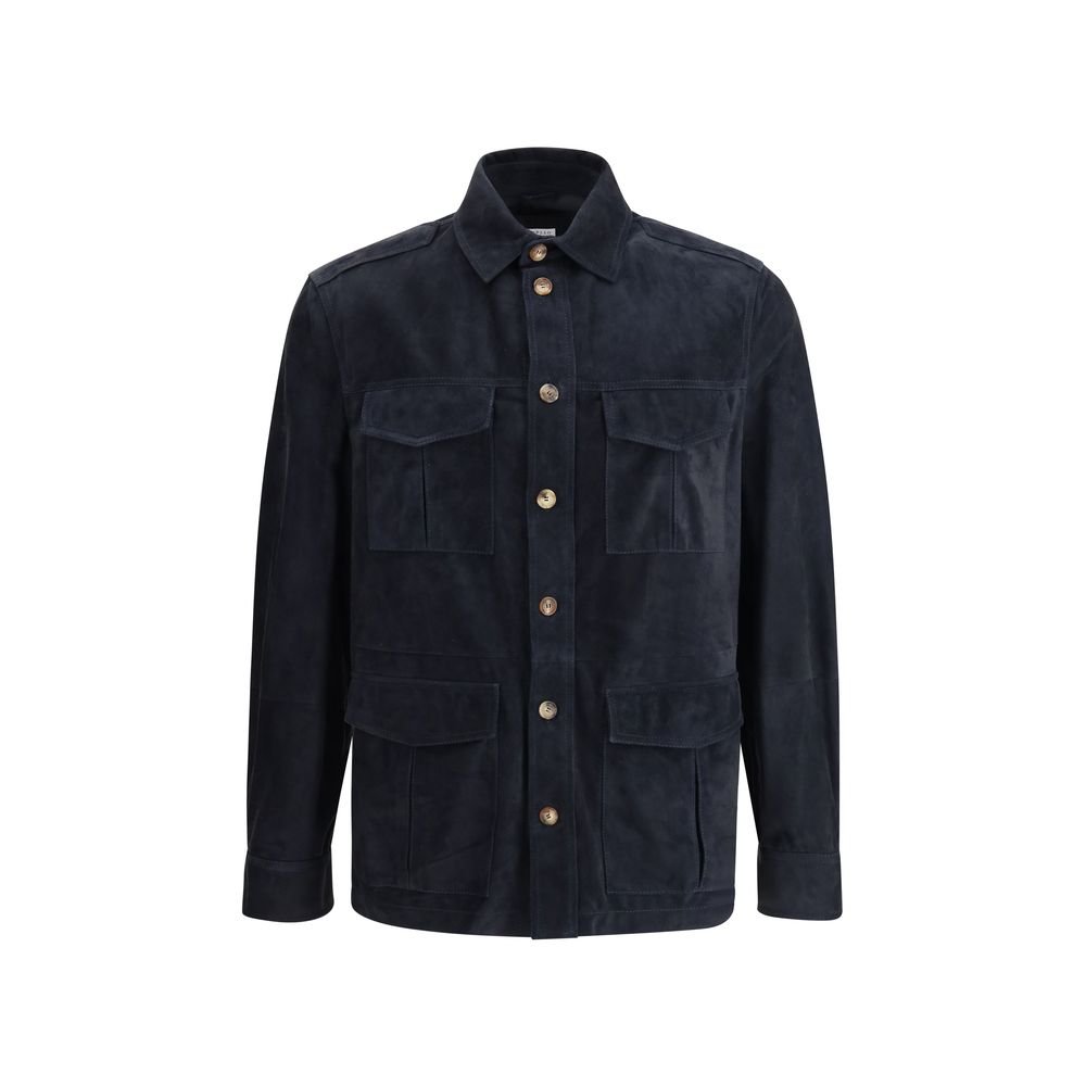 6586449.jpeg Brunello Cucinelli Suede leather shirt Jacket - Image 1