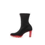 Alexander McQueen Black Neoprene Ankle Boots - Image 2