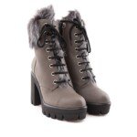 Giuseppe Zanotti Beige Eco Leather Lace-Up Boots - Image 2