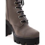 Giuseppe Zanotti Beige Eco Leather Lace-Up Boots - Image 5