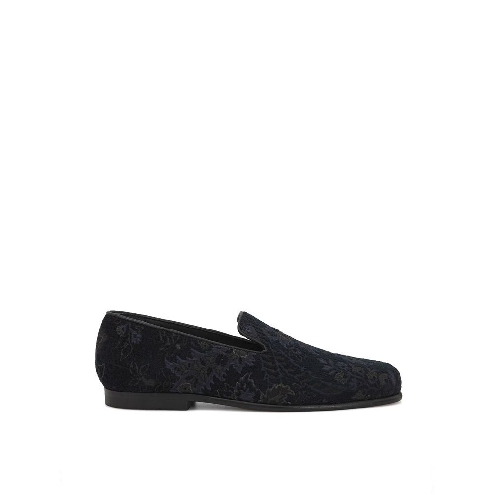 6824237.jpeg Etro Blue Leather Slip-On Loafers - Image 1