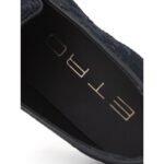 Etro Blue Leather Slip-On Loafers - Image 5