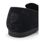Etro Blue Leather Slip-On Loafers - Image 6