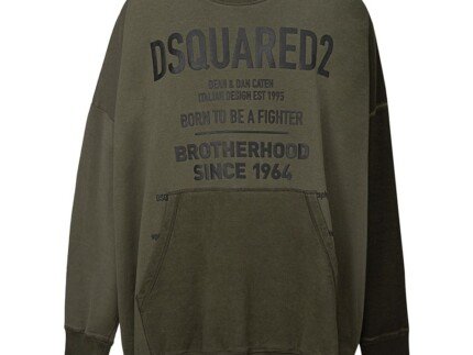 Dsquared² Green Cotton Sweatshirt