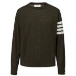 Thom Browne Green Wool Sweatshirt