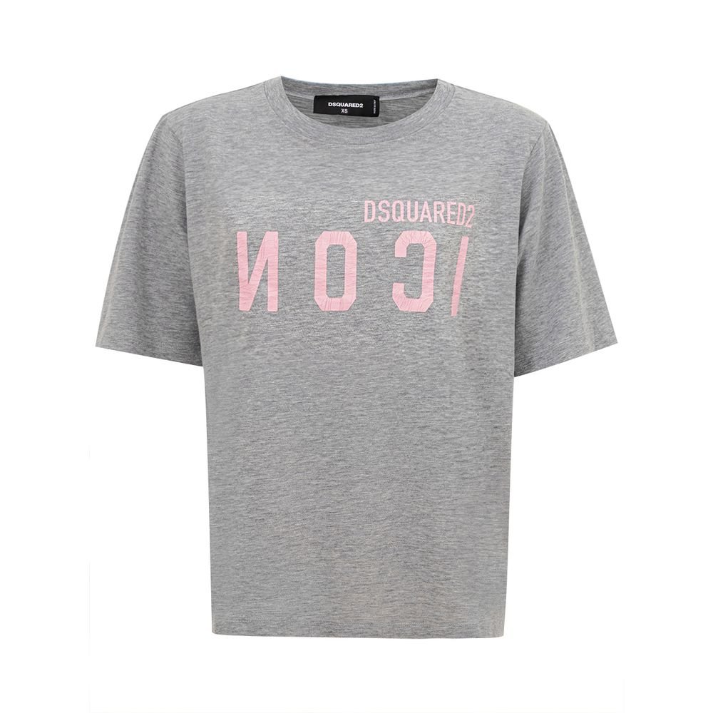 6824722.jpeg Dsquared² Gray Cotton T-Shirt - Image 1