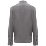 Corneliani Gray Cotton Polo Shirt - Image 3