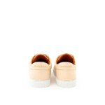 Burberry Pink Leather Low Top Sneakers - Image 3