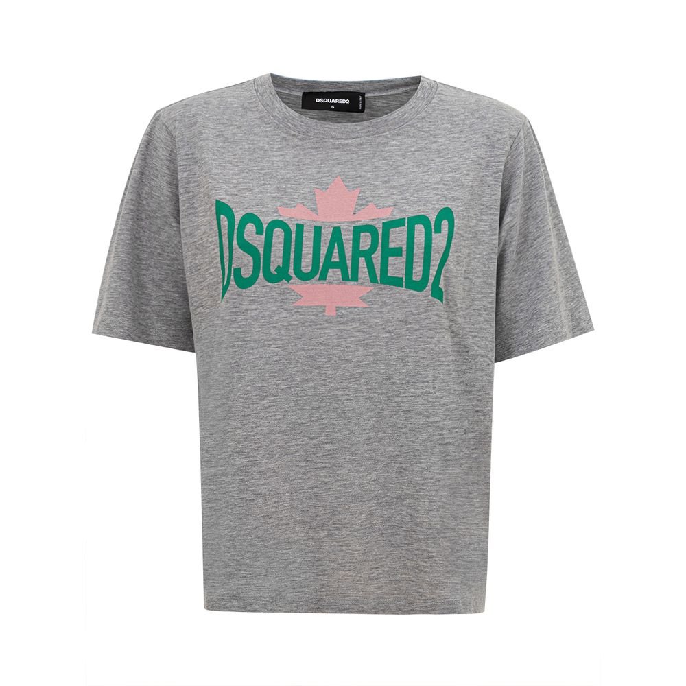 6824818.jpeg Dsquared² Gray Cotton T-Shirt - Image 1