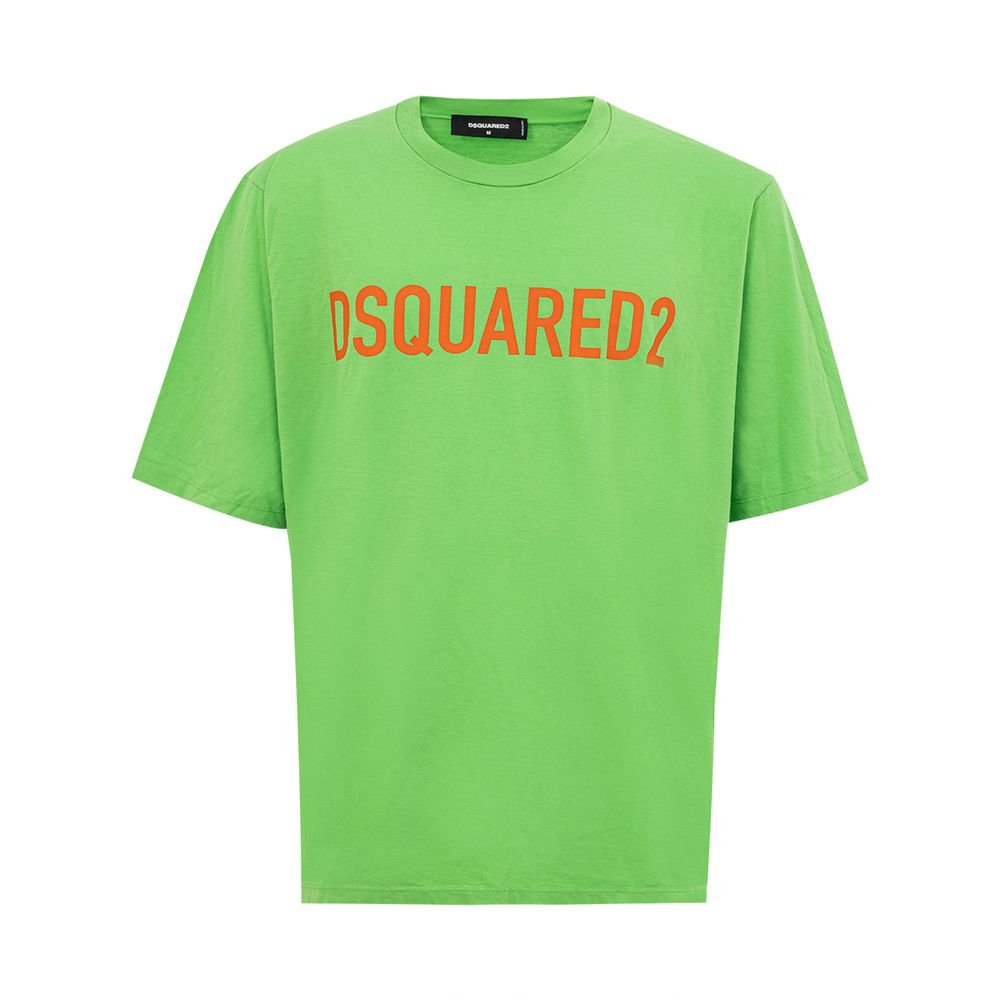 6825057.jpeg Dsquared² Green Cotton T-Shirt - Image 1