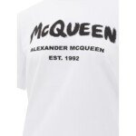 Alexander McQueen White Cotton T-Shirt - Image 3