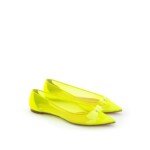 Christian Louboutin Yellow Mesh Ballet Flats - Image 4