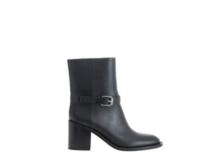 Burberry Black Leather Ankle Boots