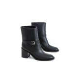 Burberry Black Leather Ankle Boots - Image 3
