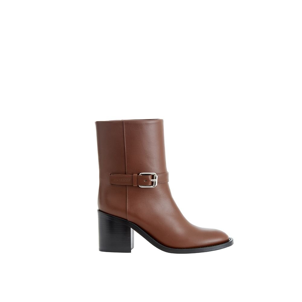 6825910.jpeg Burberry Brown Leather Ankle Boots - Image 1