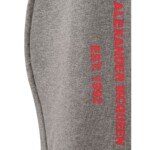Gray Cotton Athletic Pants - Image 4