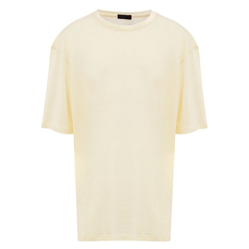 7012810.jpeg Corneliani Yellow Linen T-Shirt - Image 1