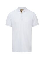 Burberry White Cotton Collared Polo Shirt