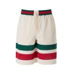 Gucci Cream polyester  Logo Shorts