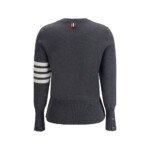 Thom Browne Gray Fleece Wool Sweatshirt - Image 2