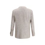 Brunello Cucinelli Light Brown Linen Blazer - Image 2