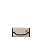 Loro Piana Beige Fabric And Leather Wallet