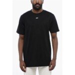 Off-White Black Cotton ARROW Crew-neck T-shirt