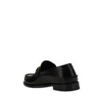 Versace Black Calf Leather Bos Taurus Slip-On Loafers - Image 3