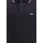 Amiri Black Cotton Polo T-Shirt - Image 3