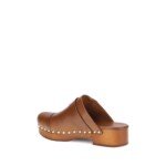Chloé Brown Calf Leather Bos Taurus Clogs - Image 3