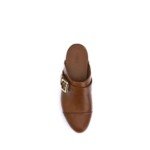 Chloé Brown Calf Leather Bos Taurus Clogs - Image 4