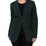 Maison Margiela Green Single Breasted One Button Coat Jacket