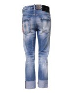 Dsquared² Blue Washed Cotton Mid Waist Skinny Denim Jeans - Image 3