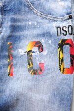Dsquared² Blue Washed Cotton Mid Waist Skinny Denim Jeans - Image 5
