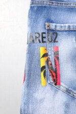Dsquared² Blue Washed Cotton Mid Waist Skinny Denim Jeans - Image 6